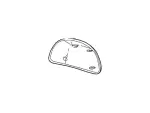 4C3Z17D742BAA - Body: Mirror Cover for Ford: Excursion, F-250 Super Duty, F-350 Super Duty, F-450 Super Duty, F-550 Super Duty Image