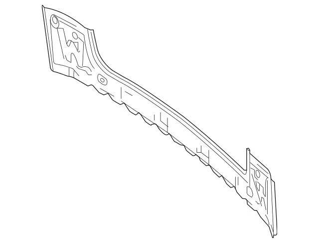 1666400100 - Rear End: Rear-End Center Section for Mercedes-Benz: GL350, GL450, GL550, GL63 AMG, GLS350d, GLS450, GLS550, GLS63 AMG Image image