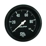 2312 - : GAUGE, OIL PRESSURE, 2 5/8" 0-100PSI, MECHANICAL, BLACK, AUTOGAGE for AutoMeter Image