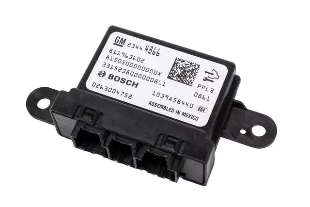 23444866 - : Parking Assist Control Module for Cadillac: Escalade, Escalade ESV, XTS | Chevrolet: Silverado 1500, Silverado 2500 HD, Silverado 3500 HD, Suburban, Tahoe | GMC: Sierra 1500, Sierra 2500 HD, Sierra 3500 HD, Yukon, Yukon XL Image