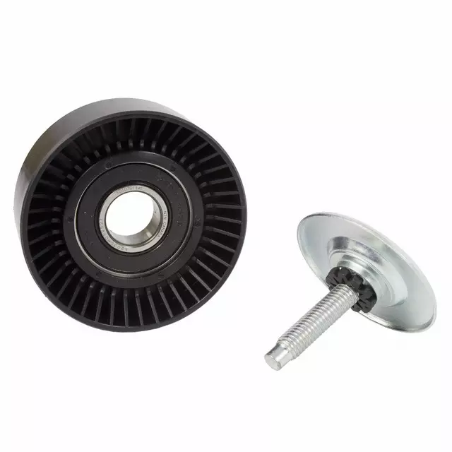 FT4Z8678A - : 2015-2020 Ford Idler Pulley for Ford: Bronco, Edge, Explorer, F-150, Fusion, Police Interceptor Utility, Ranger | Lincoln: Aviator, Continental, MKX, MKZ, Nautilus Image