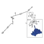 7E5Z7210J - Body: Shifter Assembly for Ford: Fusion | Mercury: Milan Image