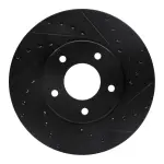 63320010R - : DFC Brake Rotor - Drilled and Slotted - Black for DYNAMIC FRICTION Image