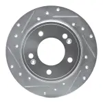63121034L - : DFC Brake Rotor - Drilled and Slotted - Silver for DYNAMIC FRICTION Image