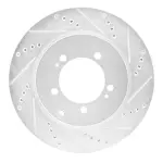 63172036R - : DFC Brake Rotor - Drilled and Slotted - Silver for DYNAMIC FRICTION Image