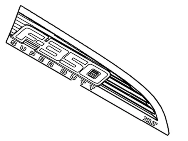CC3Z16720ED - Body: Nameplate for Ford: F-350 Super Duty Image