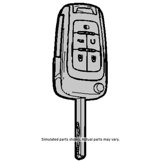 13584825 - Electrical: Folding Door Lock and Ignition Lock Key for Buick: LaCrosse, Regal, Verano Image