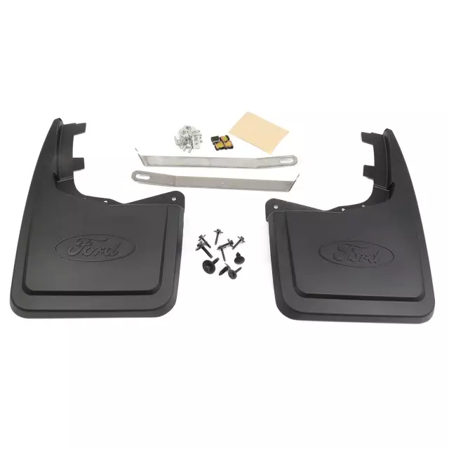 2021-2023 Ford F150 Rear Mud Flap Splash Guards Pair Molded Black - Ford (ML3Z-16A550-BA)