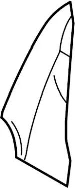 886111NL0A - Body: Seat Back Pad for INFINITI: G37, Q60 Image