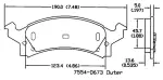 13054085 - : Disc Brake Pad Set for Buick: Skylark | Chevrolet: Beretta, Cavalier, Corsica | Oldsmobile: Achieva | Pontiac: Grand Am, Sunfire Image