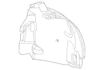 1676900612 - Attachment Parts: Wheel Arch Cover for Mercedes-Benz Image