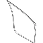 EB3Z2620709B - Body: Door Weather-strip for Ford: Ranger Image
