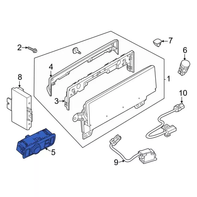 LK9Z11654AC - Body: Motorcraftâ„¢ Light Switch for Ford: Mustang Mach-E Image