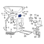 F87Z18978AAD - Body: Speaker Grille for Ford: Ranger Image