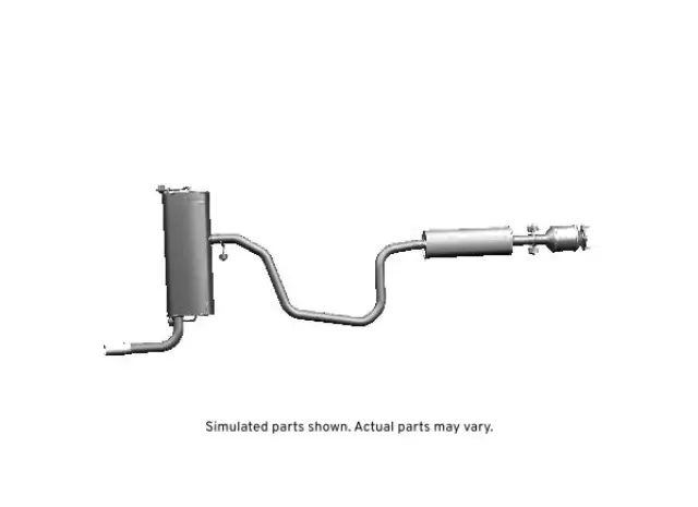 25976358 - : Exhaust Muffler Assembly with 3-Way Catalytic Converter, Insulator, and Gasket for GM Image