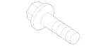 910105012010 - Brakes: Hexagon Head Bolt for Mercedes-Benz Image