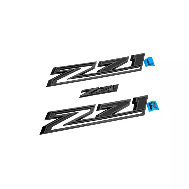 85109487 - Exterior: Silverado 2500 HD Z71 Emblems, Black for GM Image