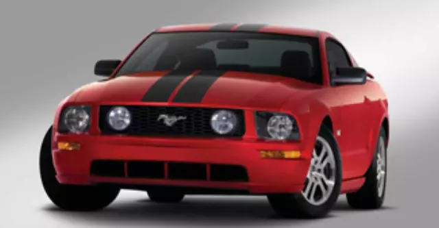 8R3Z6320000AH - Exterior: Coupe Racing Stripes - Black for Ford: Mustang Image