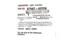 90947A2029 - Brakes: Brake Hose for Toyota Image