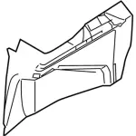 8S4Z5445423BA - Body: Trunk Side Trim for Ford Image