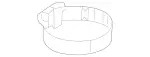 69970590 - Chassis Sheet Metal/Air Intake: Hose Clamp for Mercedes-Benz Image