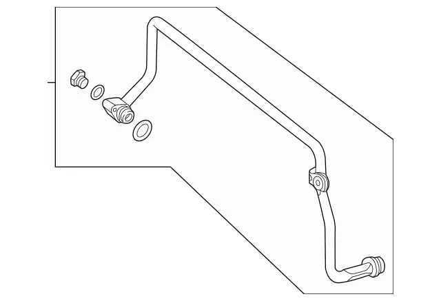 205500267264 - : Oil Line for Mercedes-Benz Image