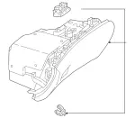 23868035008U09 - : Glove Box for Mercedes-Benz Image