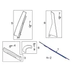 M1PZ7825860C - : 2021-2024 Ford Bronco Sport - Belt Molding for Ford: Bronco Sport Image