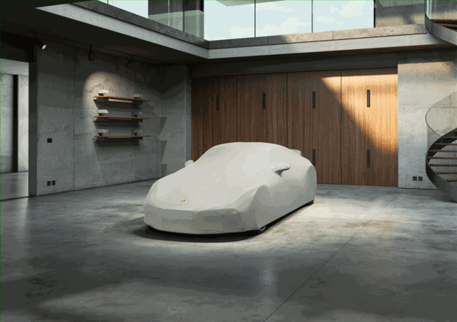 9Y0044039 - Exterior: Outdoor Car Cover Plus - Beige for Porsche: Cayenne Image