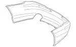 2308801271 - : Bumper Cover for Mercedes-Benz Image