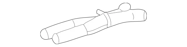 2304900122 - Exhaust System: Exhaust Pipe for Mercedes-Benz: SL550 Image image