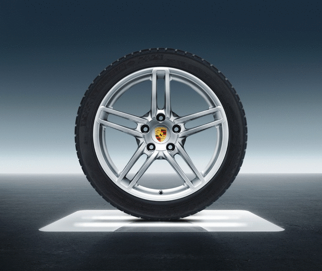 99104460052 - : 19-Inch Carrera Winter Wheel-And-Tire Set for Porsche Image