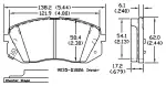13051326 - : Disc Brake Pad Set for OmniParts Image