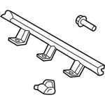 EB5Z3962B - Suspension: Inner Bracket for Ford: Explorer, Police Interceptor Utility Image
