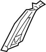 76913CL70B - Body: Center Pillar Trim for INFINITI: FX35, FX45 Image