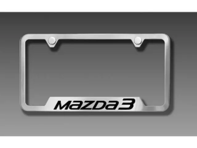 83L35 - Exterior: License Plate Frame, MAZDA3 Logo for Mazda: 3 Image