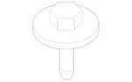 69903700 - Attachment Parts: Hexagon Head Screw for Mercedes-Benz Image