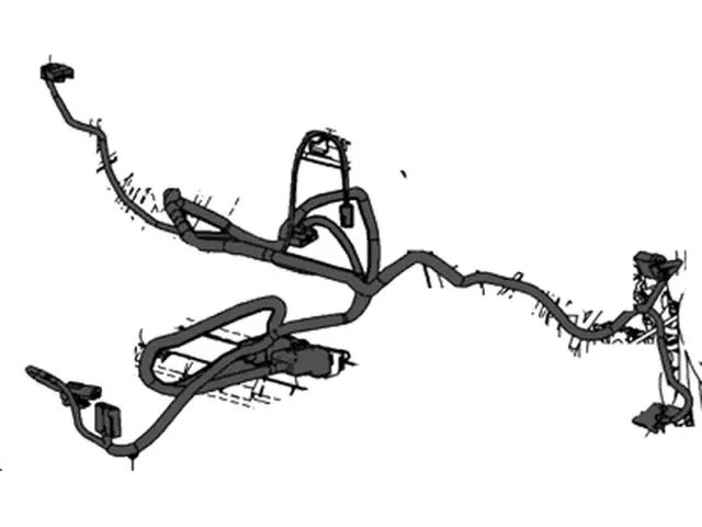 AE5Z19D887CA - HVAC: Wire Harness for Ford Image