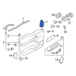 FL3Z1825504AG - Body: Door Window Molding for Ford Image