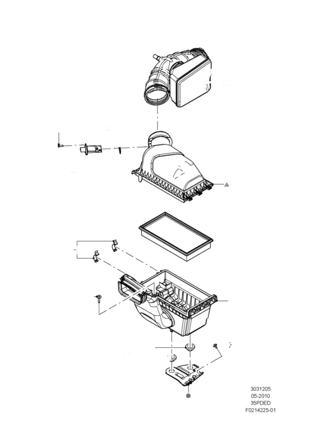 DA8Z9B659A - Engine: Air Duct for Ford Image