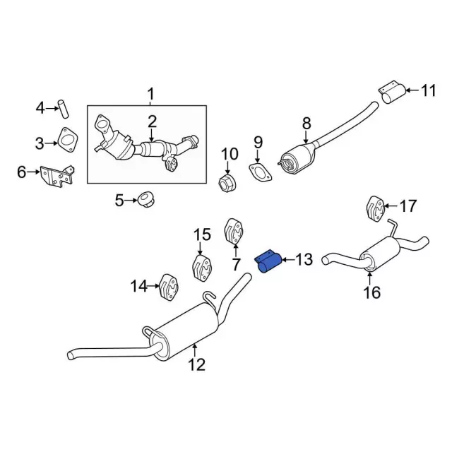 Connector Pipe - Ford (NU2Z-5K256-A)