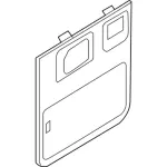 2C2Z1545220AAF - Body: Rear Door Trim for Ford: E-150, E-250, E-350 Super Duty Image