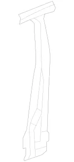 2216304816 - Side Panels: Reinforcement for Mercedes-Benz Image