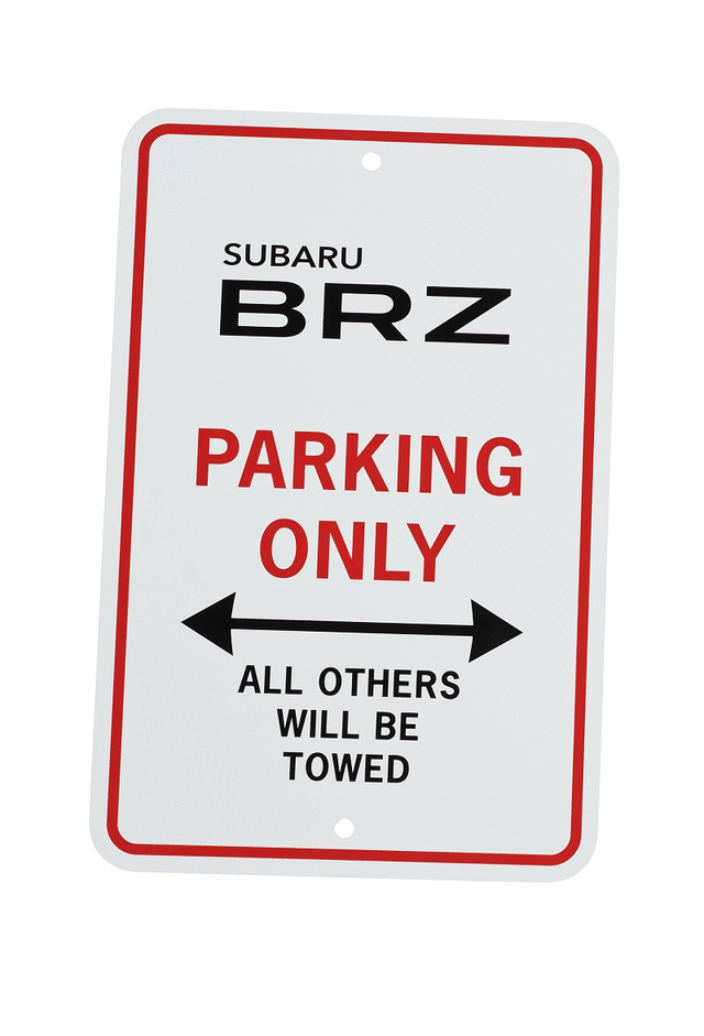 SOA342L151 - Miscellaneous: Parking Only Sign - Brz for Subaru: BRZ Image