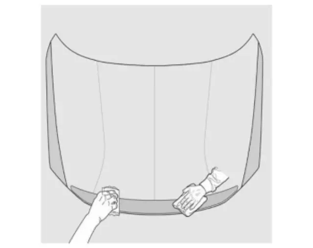 K5F24AU100 - : Hood Appliqu? for Hyundai Image