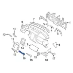 7L1Z7804302CB - Body: Trim Molding for Ford Image