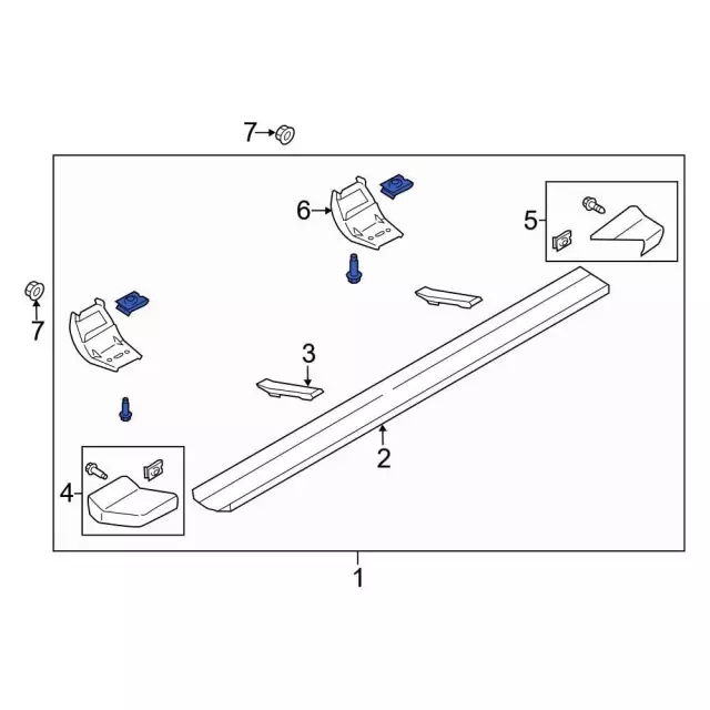 FL3Z16450JC - Body: Running Board for Ford Image