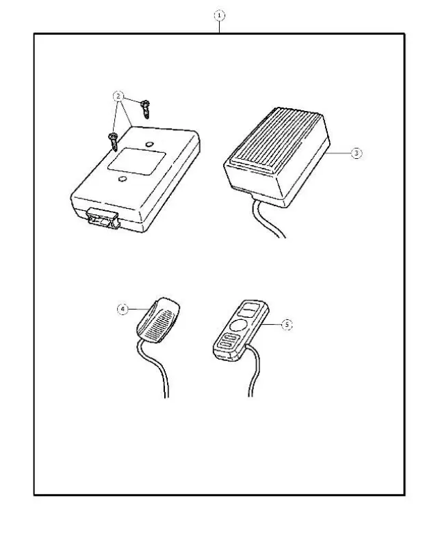 HANDS-FREE KIT, CELLULAR PHONE|BLUE TOOTH - Mopar (82207853AF)