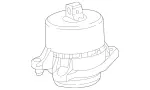 2222402100 - : 2014-2017 Mercedes-Benz S63 AMG - Engine Mount for Mercedes-Benz: S63 AMG Image