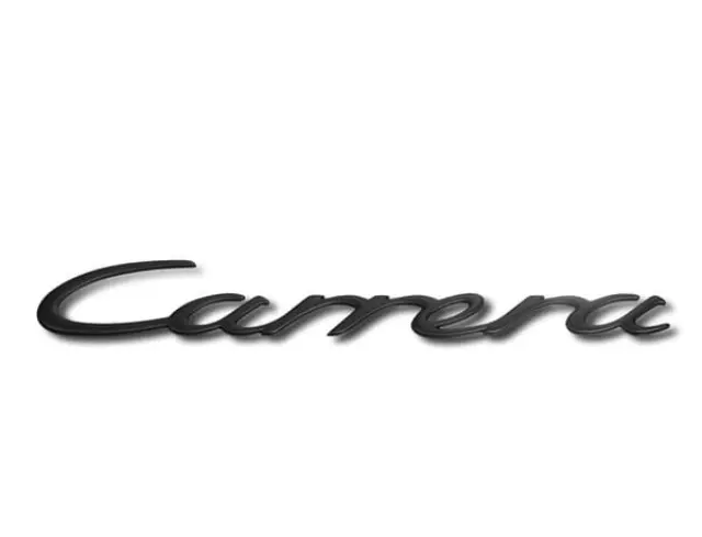 Logo "Carrera" in Rally Black for upper rear lid for Porsche 996 - Porsche (996-559-237-06-70C)